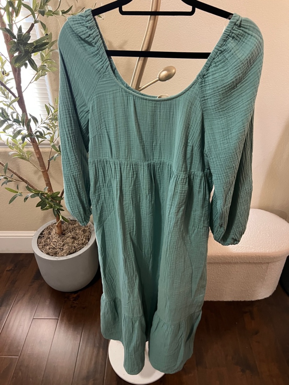 Universal Thread Teal Green Maxi Dress with Scoop Neck - Picture 4 of 6